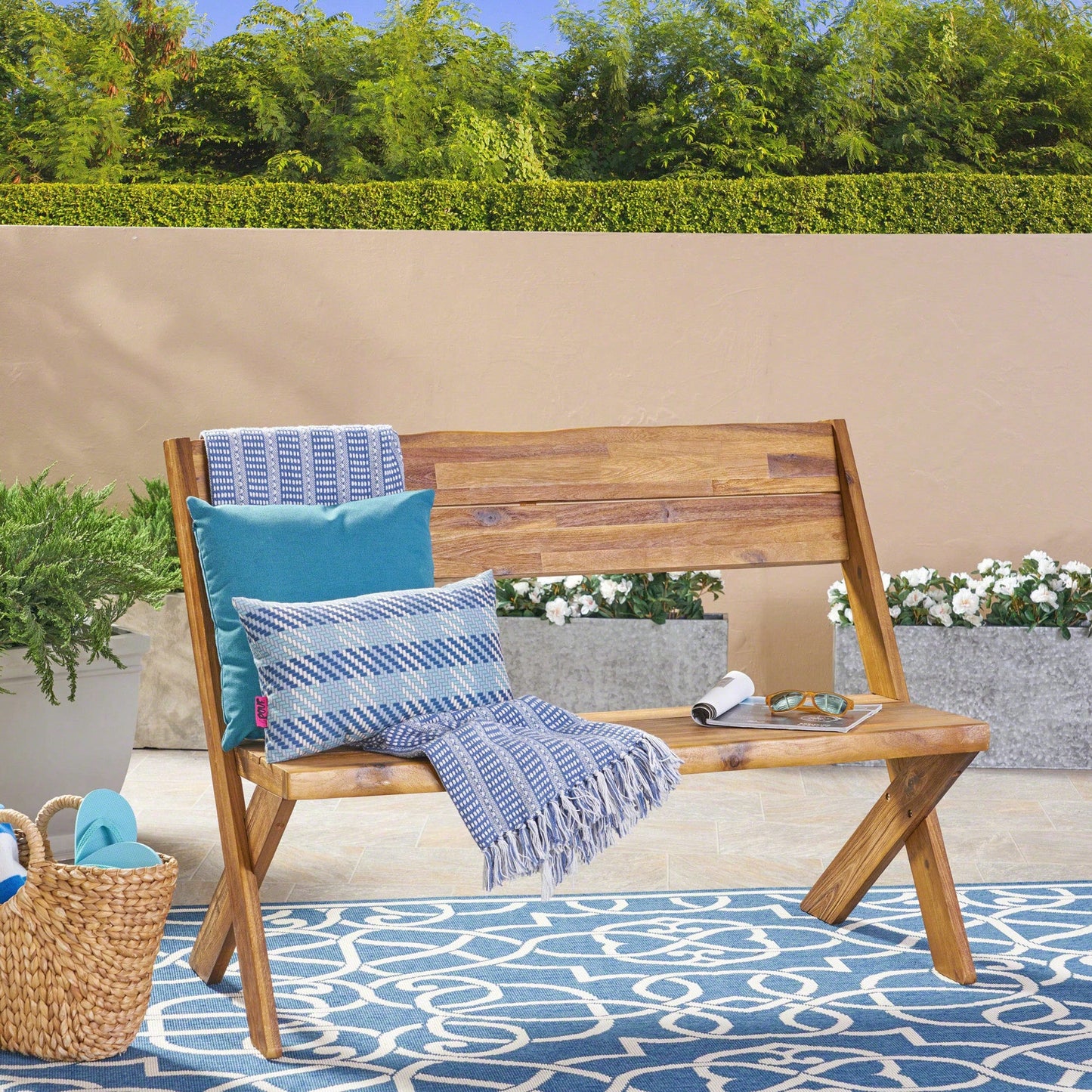 Stylish And Durable Outdoor Bench For Garden And Patio Seating