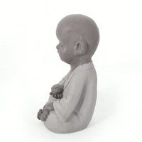 Whimsical Outdoor Monk Statue For Garden Decor And Tranquil Spaces