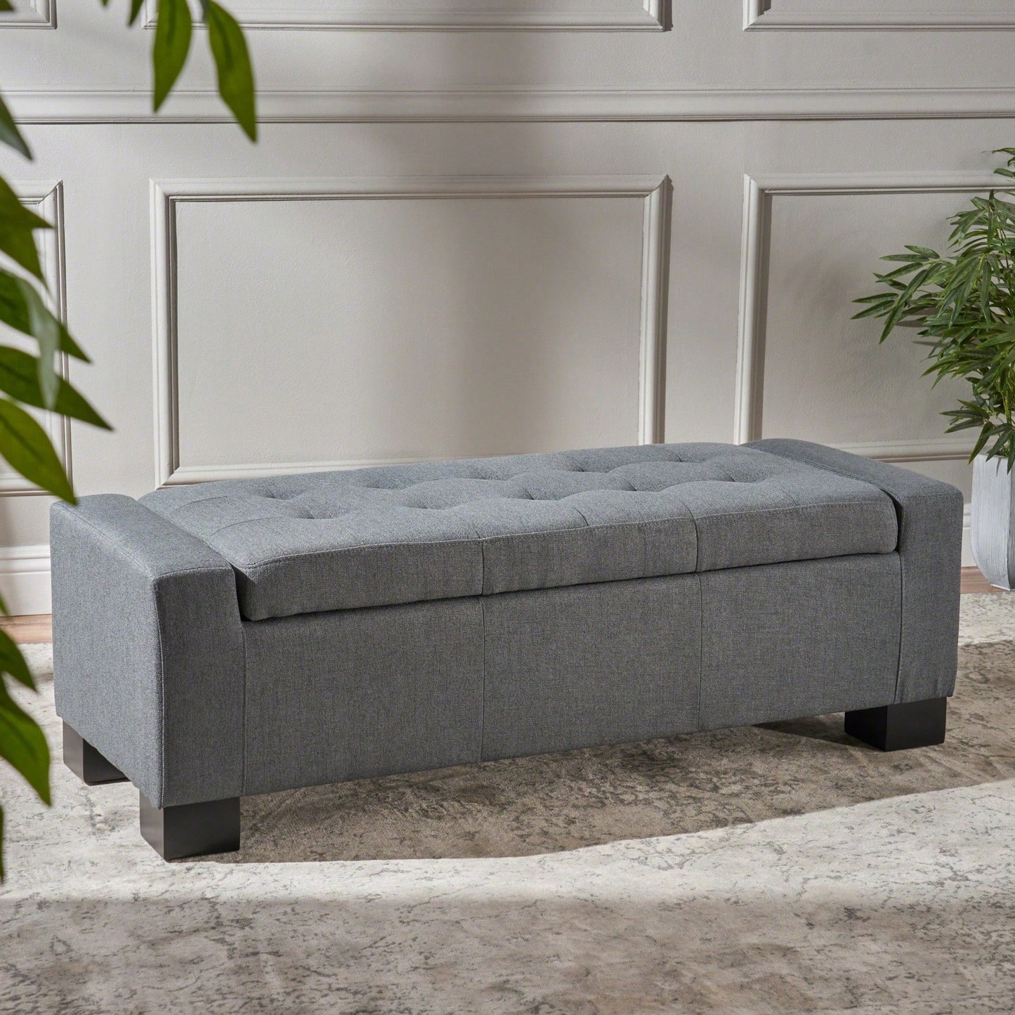 Elegant Ottoman With Plush Upholstery For Stylish Living Spaces
