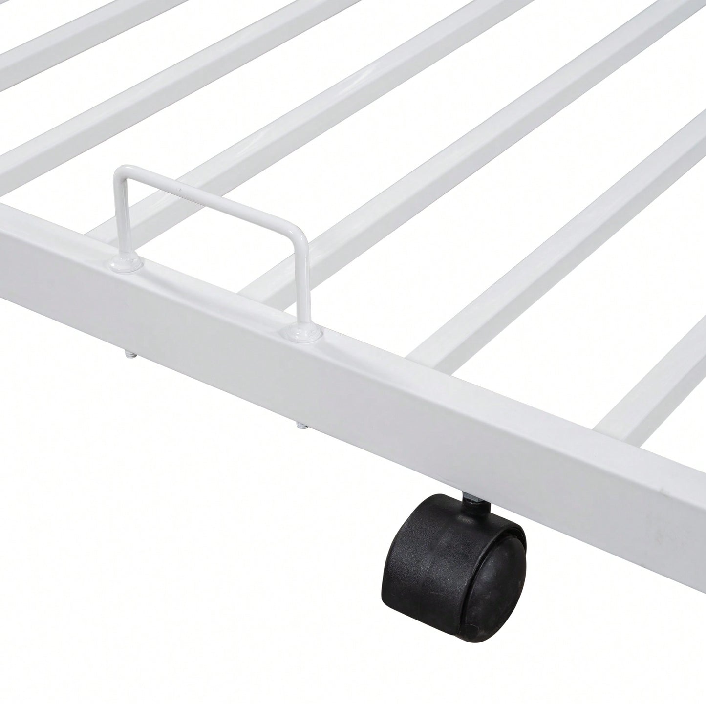 Sturdy Twin Over Full Bunk Bed with Trundle and Guardrail Space-Saving Design for Three with Wooden Accents