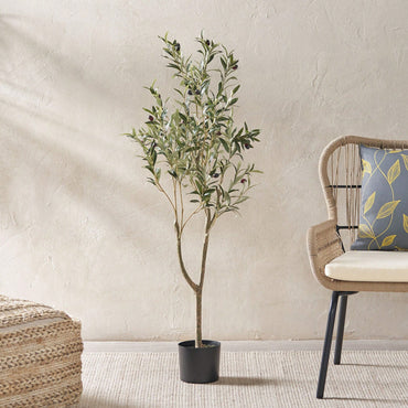 120CM Lifelike Artificial Olive Tree For Home And Office Decor