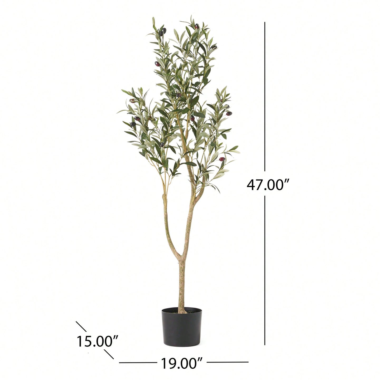 120CM Lifelike Artificial Olive Tree For Home And Office Decor