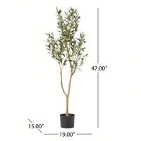 120CM Lifelike Artificial Olive Tree For Home And Office Decor