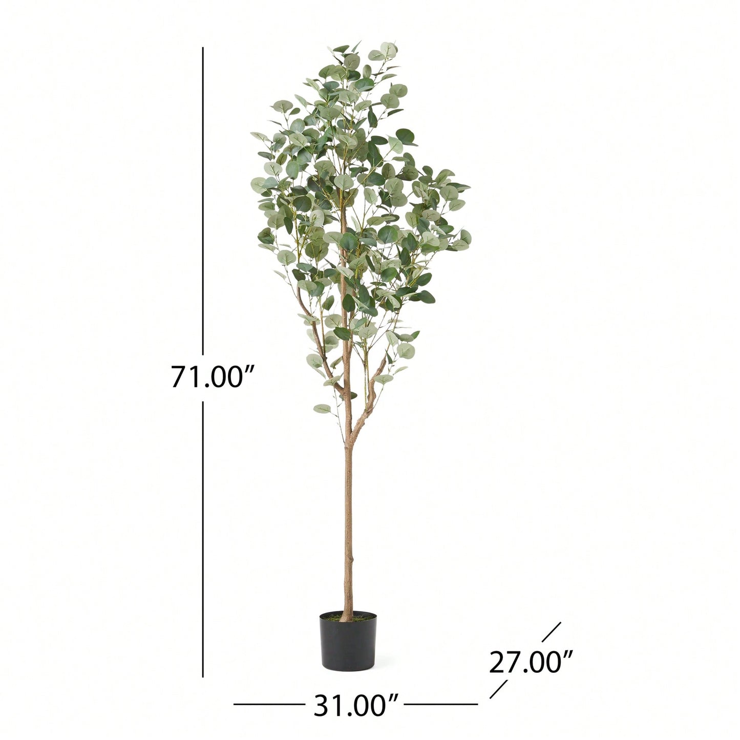 180CM Lifelike Artificial Eucalyptus Tree For Home Decor And Office Aesthetic