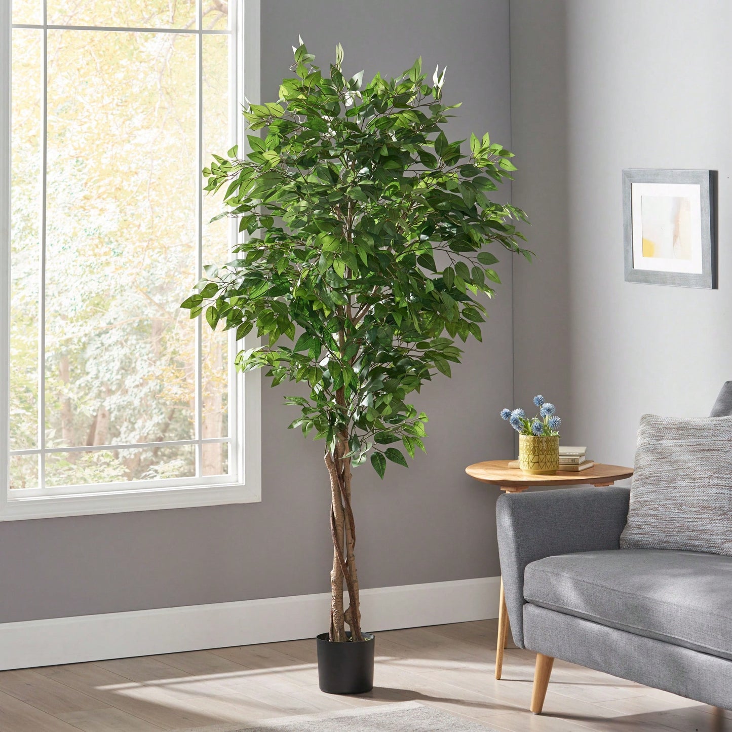 180CM Lifelike Artificial Ficus Tree For Home And Office Decor