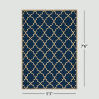 5'3" X 7'6" Modern Area Rug For Living Room Bedroom Stylish Home Decor