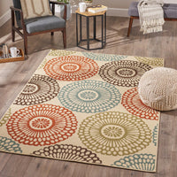 5'3" X 7'6" Decorative Area Rug For Living Room And Bedroom, Stylish And Durable Floor Covering