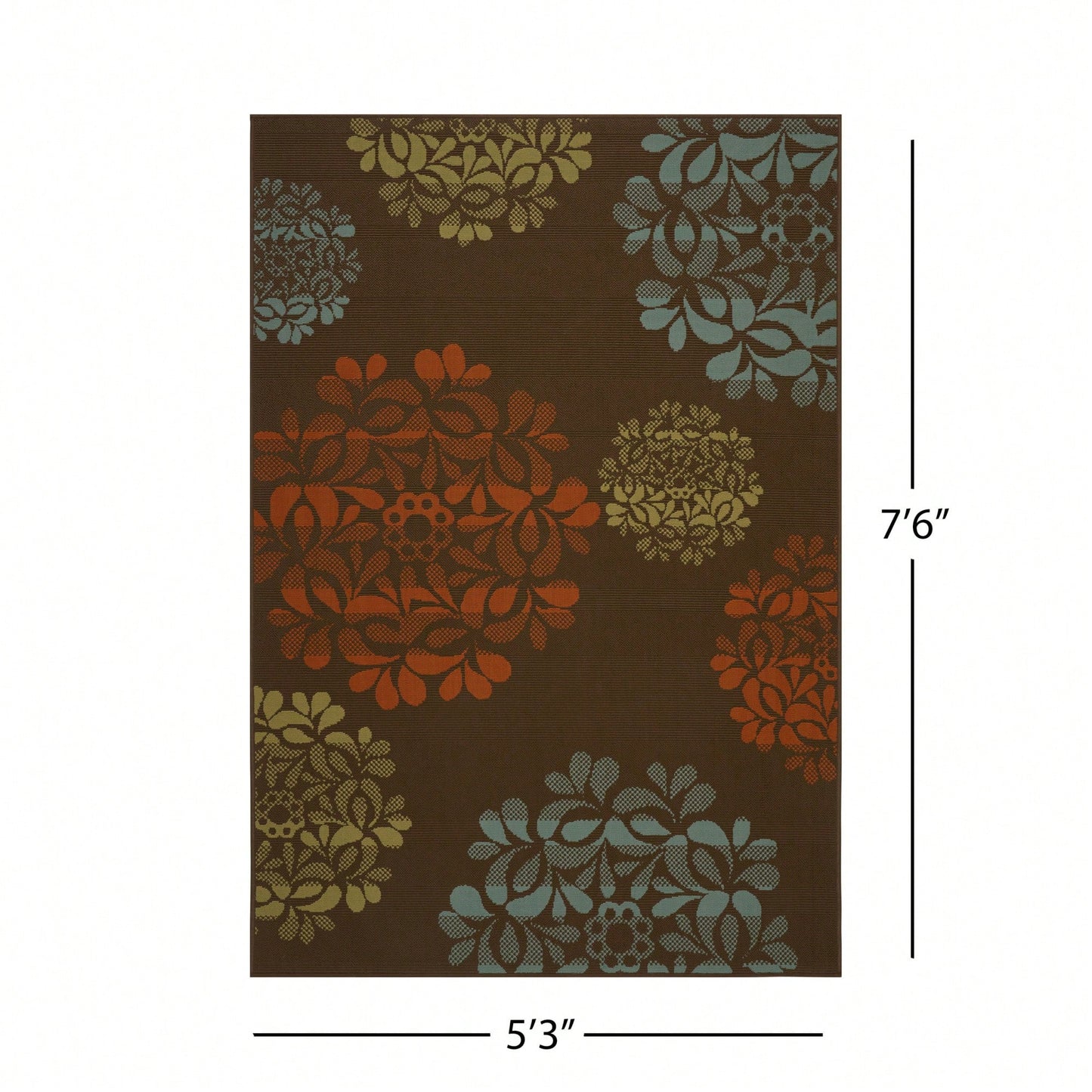 5'3" X 7'6" Area Rug For Living Room Bedroom Soft Durable Modern Design