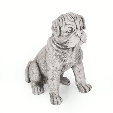 Weatherproof Concrete Dog Statue For Garden Decor