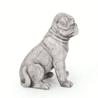 Weatherproof Concrete Dog Statue For Garden Decor