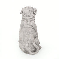 Weatherproof Concrete Dog Statue For Garden Decor