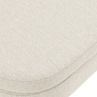 Beige Ottoman Storage Bench With Rubber Wood Legs 43.5x16x16 Stylish And Functional Home Furniture