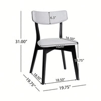 Elegant Dining Chair Set Of 2 Stylish Upholstered Seating For Kitchen And Dining Room