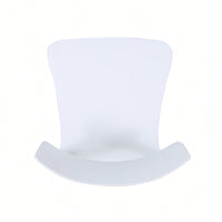 Set Of 2 Stylish Plastic Dining Chairs For Modern Home Decor