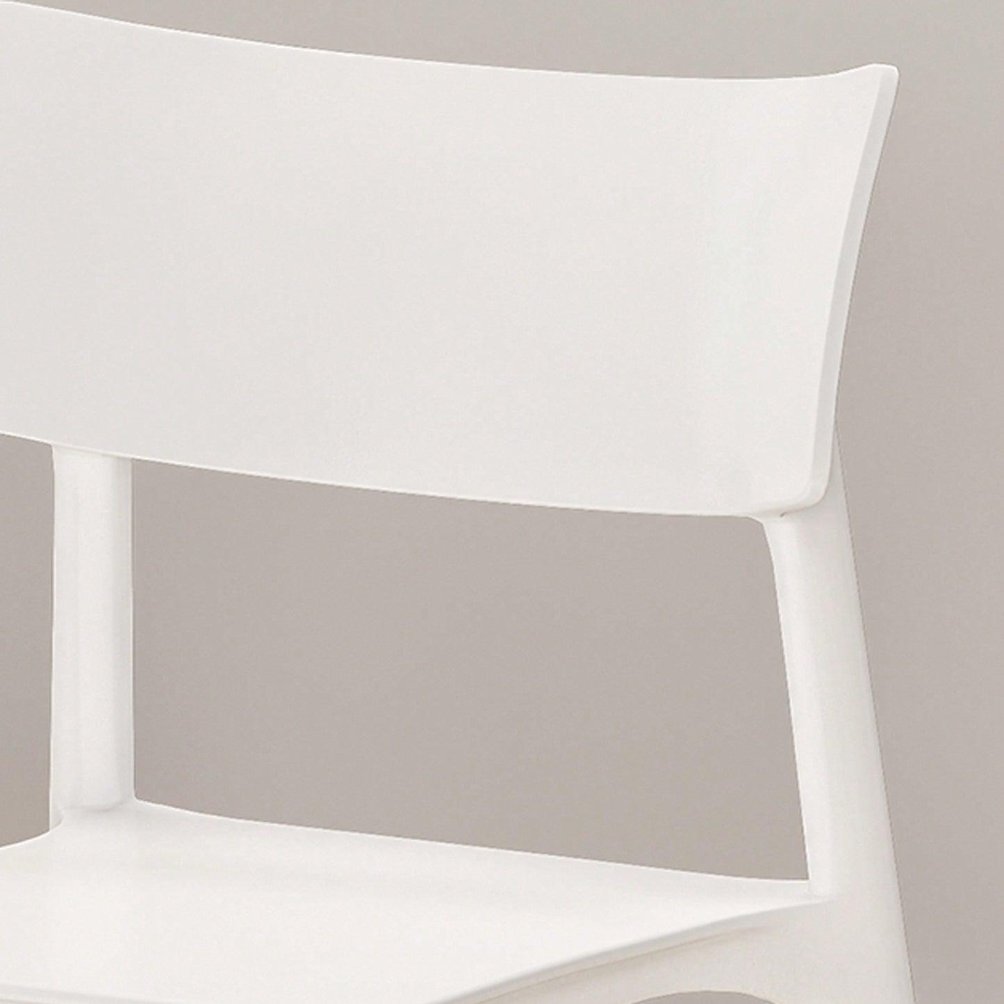 Set Of 2 Stylish Plastic Dining Chairs For Modern Home Decor