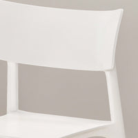 Set Of 2 Stylish Plastic Dining Chairs For Modern Home Decor