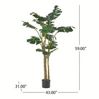 150CM Lifelike Artificial Monstera Tree For Home Decor And Office Indoor Plant Decoration