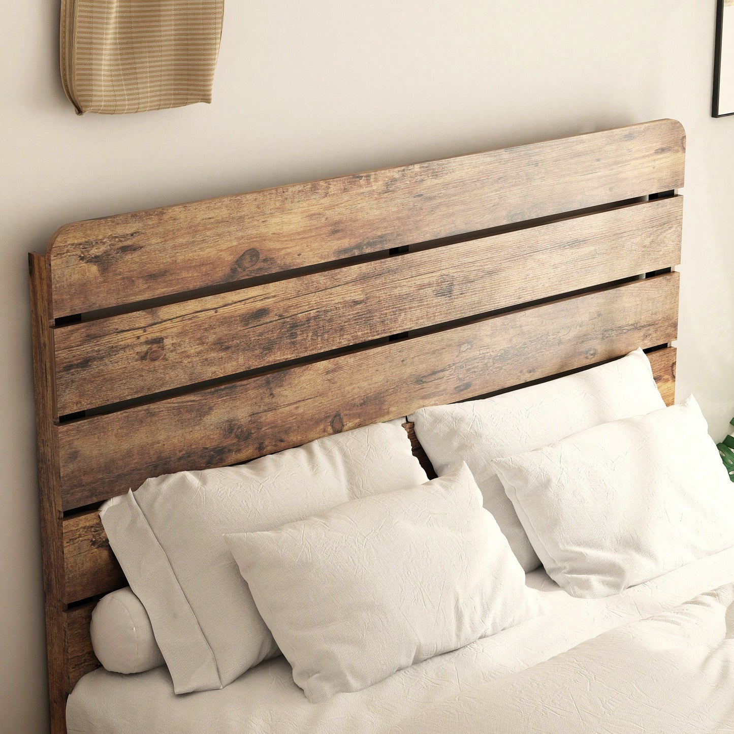 King Size Wood Platform Bed Frame With Noise-Free Design, No Box Spring Required, Easy Assembly, Ample Under Bed Storage, Dark Brown Finish