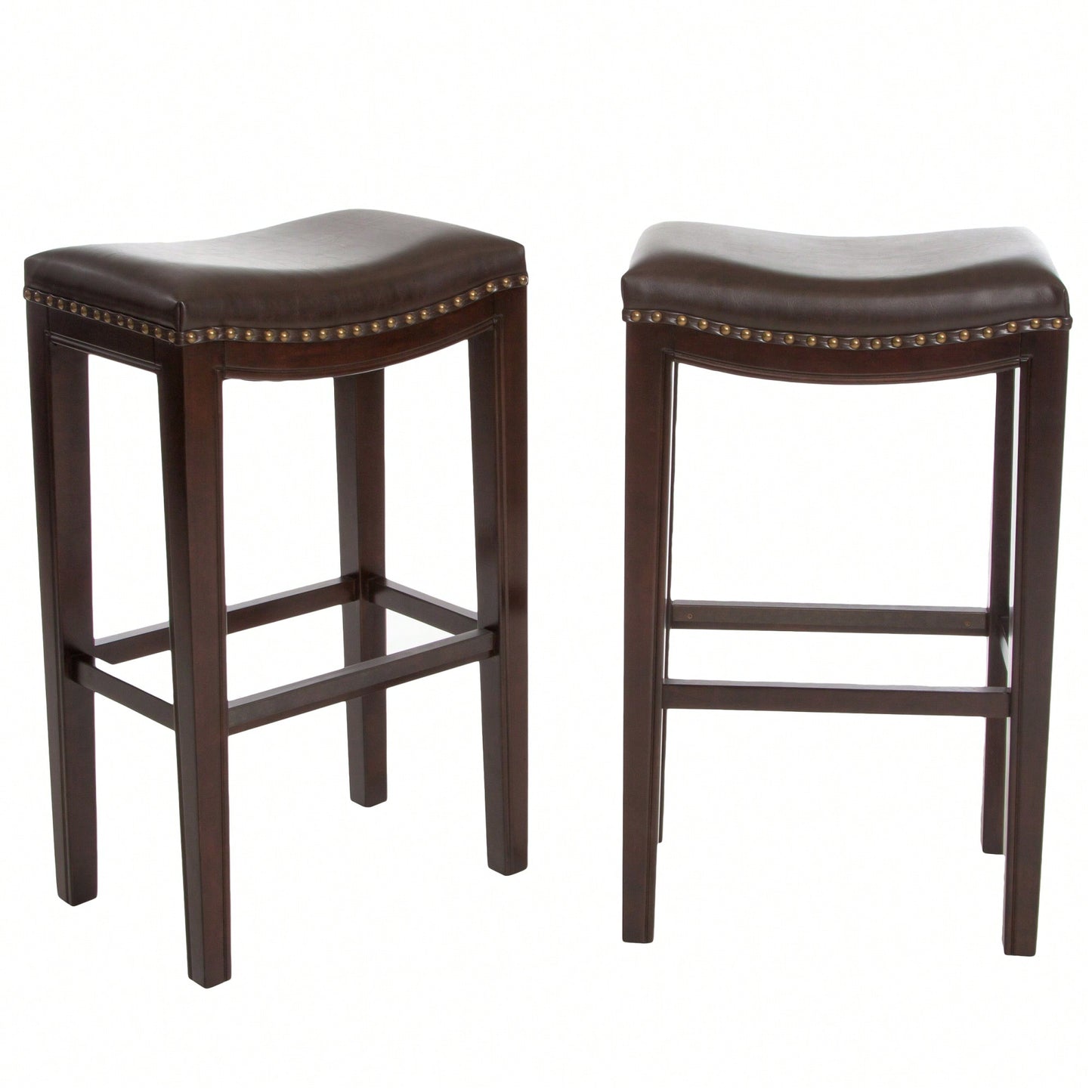 Elegant Upholstered Barstool With Studded Accents For Modern Dining Spaces