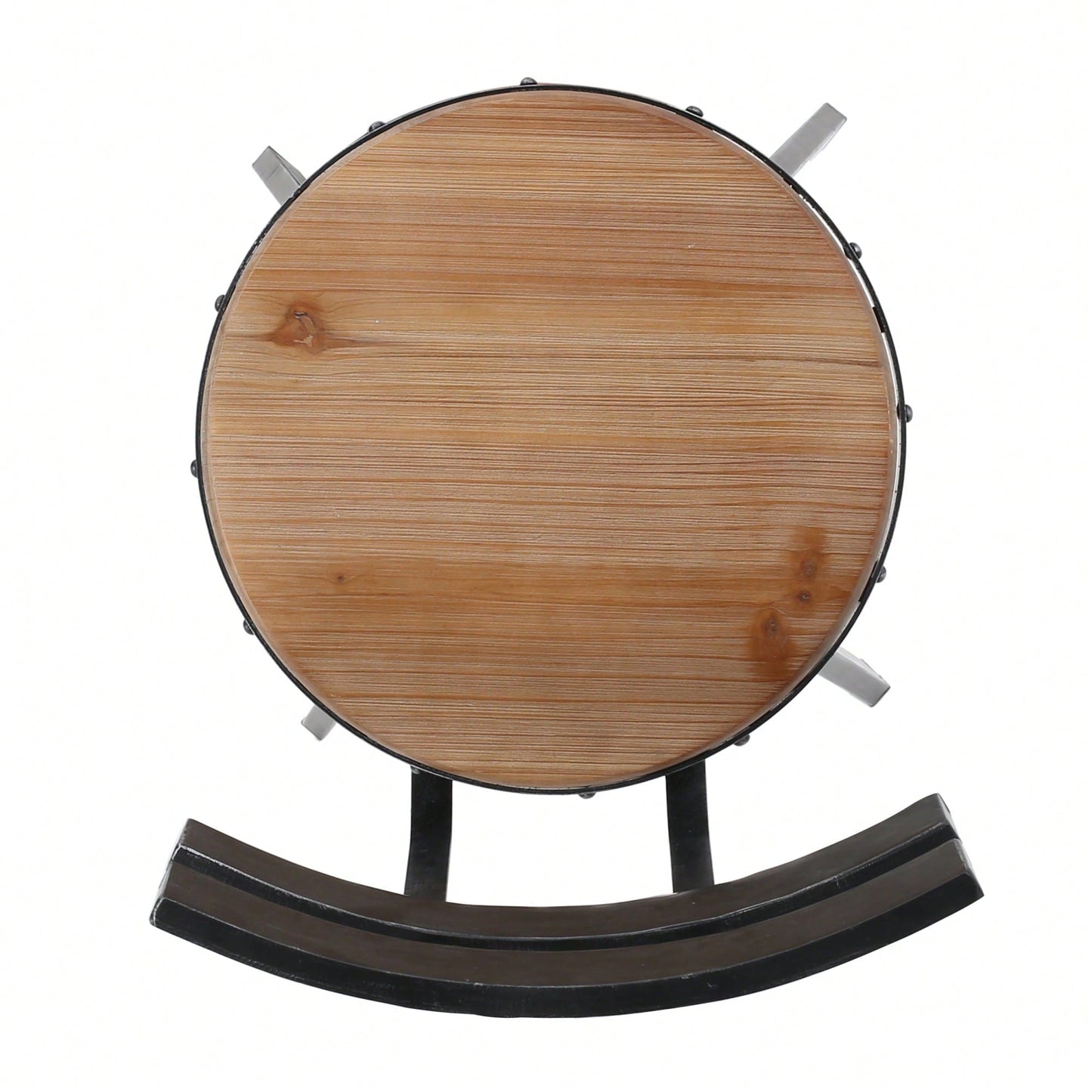 Stylish Metal Chair With Comfortable Wooden Seat For Home And Office Use