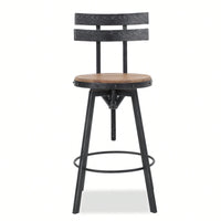 Stylish Metal Chair With Comfortable Wooden Seat For Dining And Living Spaces