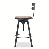 Stylish Metal Chair With Comfortable Wooden Seat For Dining And Living Spaces