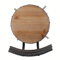 Stylish Metal Chair With Comfortable Wooden Seat For Dining And Living Spaces