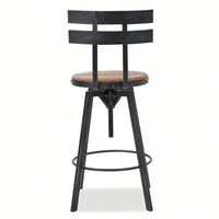Stylish Metal Chair With Comfortable Wooden Seat For Dining And Living Spaces