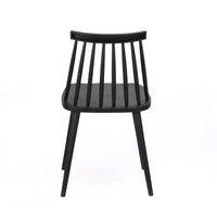 Rustic Black Spindle Back Dining Chairs Set Of 2 For Farmhouse Style Home Decor