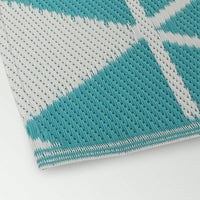 Herringbone Pattern 4x6 Inch Polypropylene Area Rug For Indoor And Outdoor Use