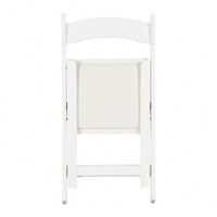 Beige Upholstered Folding Chair Set Of 4 With White Shelf For Space Saving Dining Room Solutions