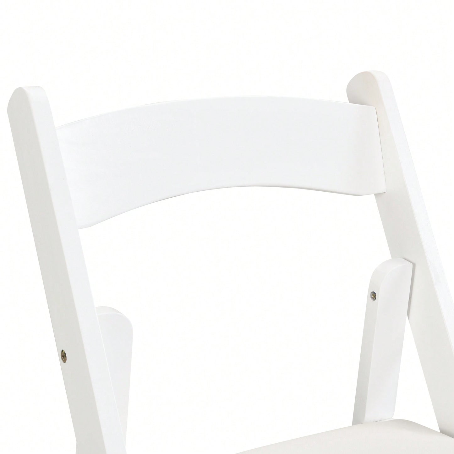 Beige Upholstered Folding Chair Set Of 4 With White Shelf For Space Saving Dining Room Solutions