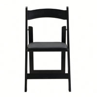 Beige Upholstered Folding Chair Set Of 4 With White Shelf For Space Saving Dining Room Solutions