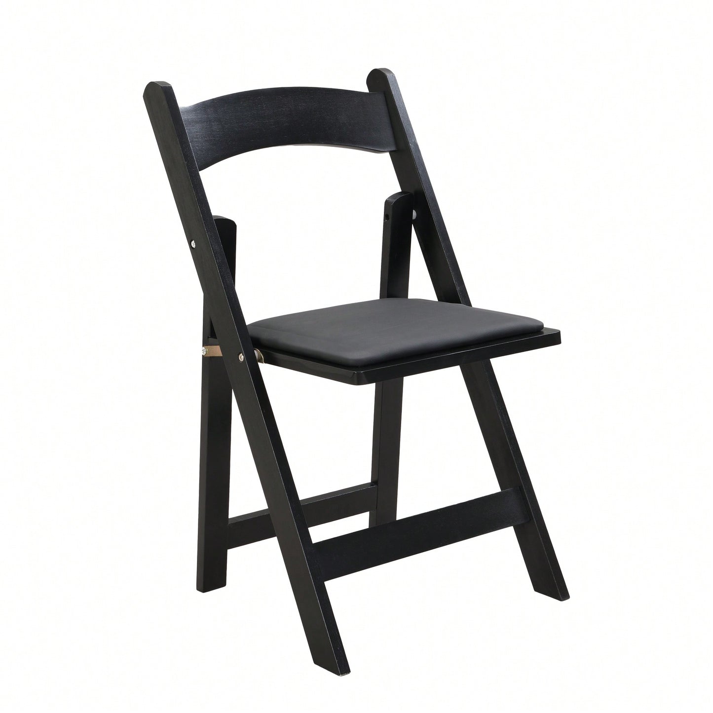 Beige Upholstered Folding Chair Set Of 4 With White Shelf For Space Saving Dining Room Solutions