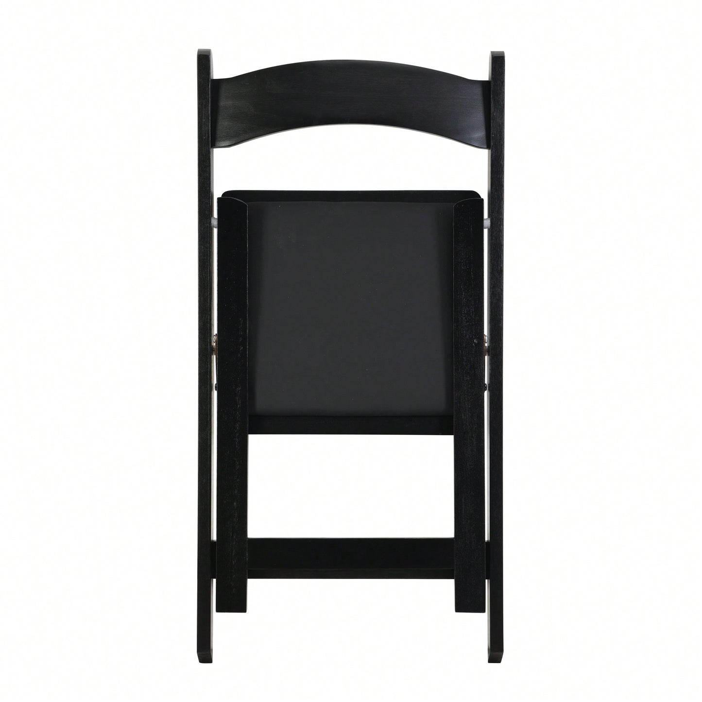Beige Upholstered Folding Chair Set Of 4 With White Shelf For Space Saving Dining Room Solutions