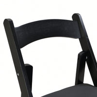 Beige Upholstered Folding Chair Set Of 4 With White Shelf For Space Saving Dining Room Solutions