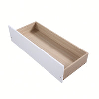 Solid Wood Twin Bed With 2 Storage Drawers No Box Spring Required