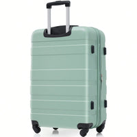 Expandable Hardshell Luggage Set 3pcs Lightweight Durable Suitcases With Spinner Wheels And TSA Lock 20'' 24'' 28'' Green