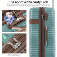 Lightweight Expandable 4 Piece Hard Shell Luggage Set With Packing Cubes TSA Lock And Spinner Wheels For Travel