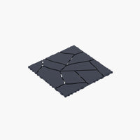 Interlocking 12 Inch Dark Gray Patio Deck Tiles For Easy DIY Installation On Porches Poolside Balconies And Backyards 44 Pack