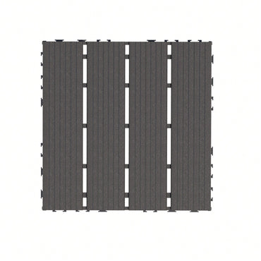 Waterproof Interlocking Patio Deck Tiles 12x12 Inch Outdoor Flooring For Poolside Balcony Backyard Grey 44 Pack