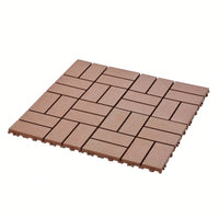 Waterproof Interlocking Patio Deck Tiles 12x12 Inch 44 Pack For Outdoor Use Poolside Balcony Backyard Brown