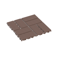 Waterproof Interlocking Patio Deck Tiles 12x12 Inch 44 Pack For Outdoor Use Poolside Balcony Backyard Brown