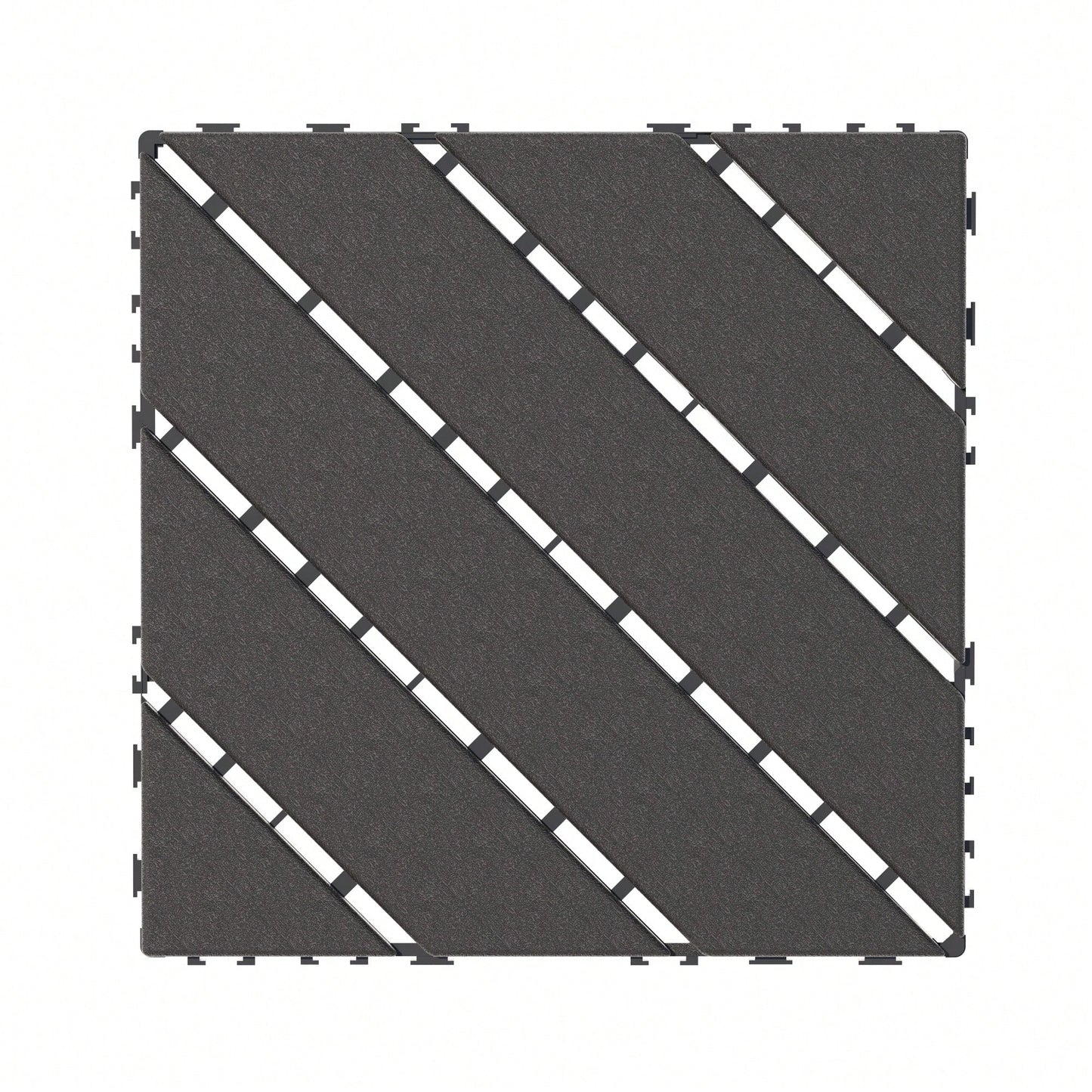 Waterproof Interlocking Patio Deck Tiles 12x12 Inch Outdoor Flooring For Poolside Balcony Backyard Grey 44 Pack