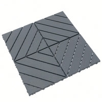 Waterproof Interlocking Patio Deck Tiles 12x12 Inch Outdoor Flooring For Poolside Balcony Backyard Grey 44 Pack