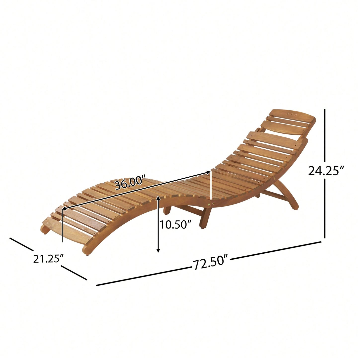 Grey Foldable Chaise Lounge For Outdoor Relaxation And Comfort