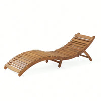 Grey Foldable Chaise Lounge For Outdoor Relaxation And Comfort