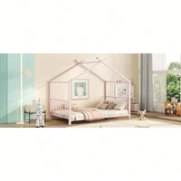 Stylish White Twin Size Metal Platform Bed Frame For Modern Bedrooms