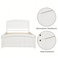 Espresso Wood Platform Bed With Headboard And Footboard, Durable Slat Support For Ultimate Comfort