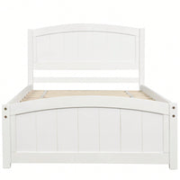 Espresso Wood Platform Bed With Headboard And Footboard, Durable Slat Support For Ultimate Comfort
